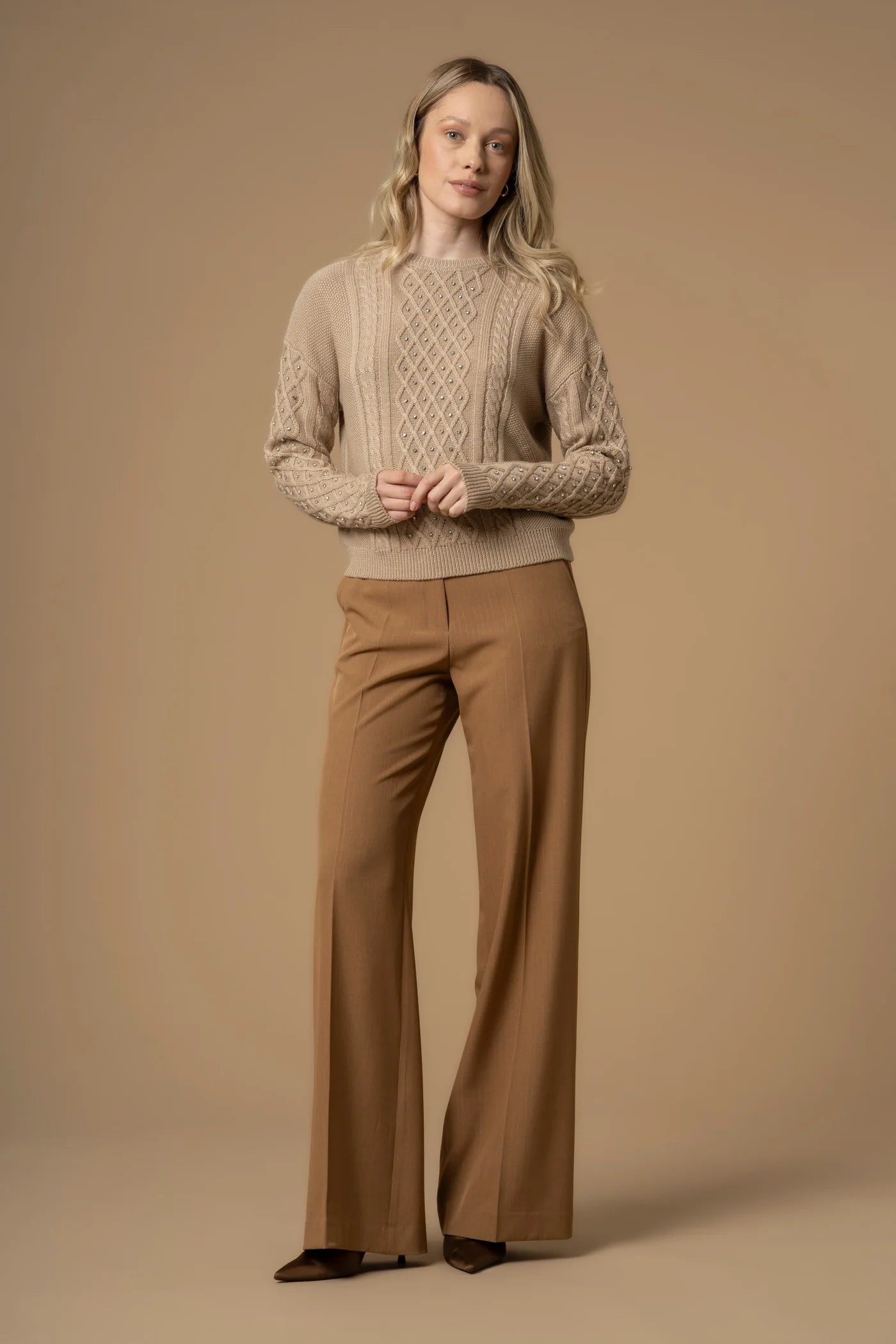 KOCCA Maglia lavorata con punti luce EMILIANA