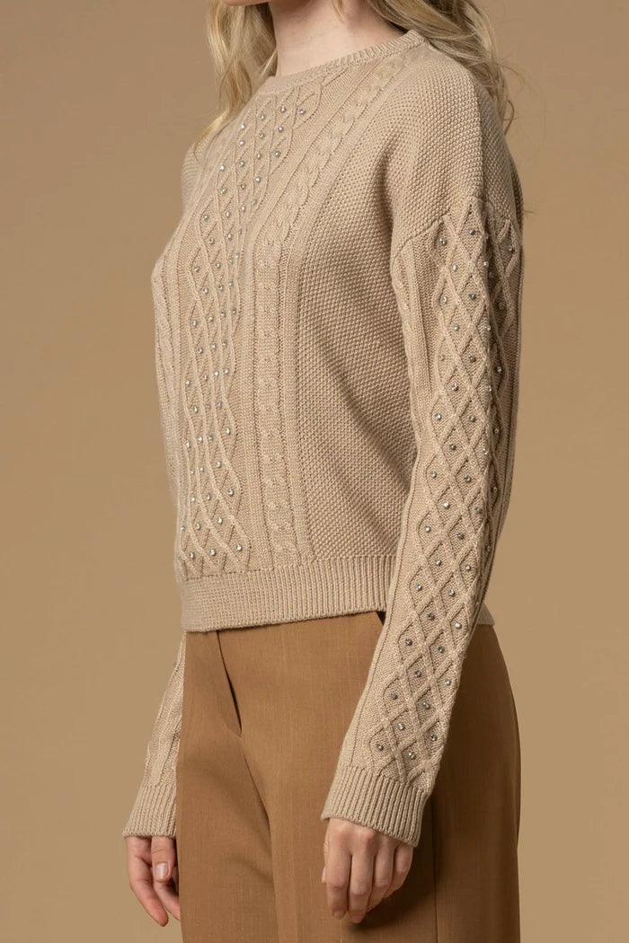 KOCCA Maglia lavorata con punti luce EMILIANA