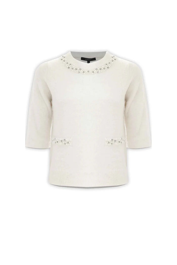 KOCCA Maglia con dettagli in perle ANOUSKA