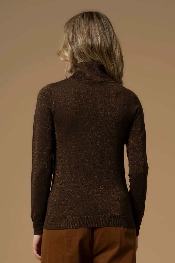 KOCCA maglia a collo alto in lurex MAURICIA