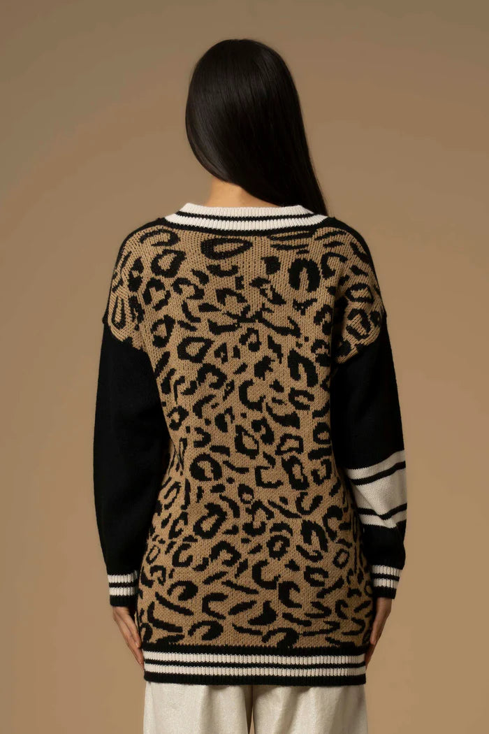 KOCCA Maglia a V con profili in contrasto PIERDARIA