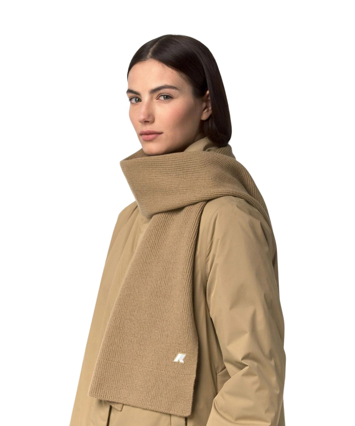 K-WAY Sciarpa unisex in lana ETIENNE CARDIGAN STITCH WOOL
