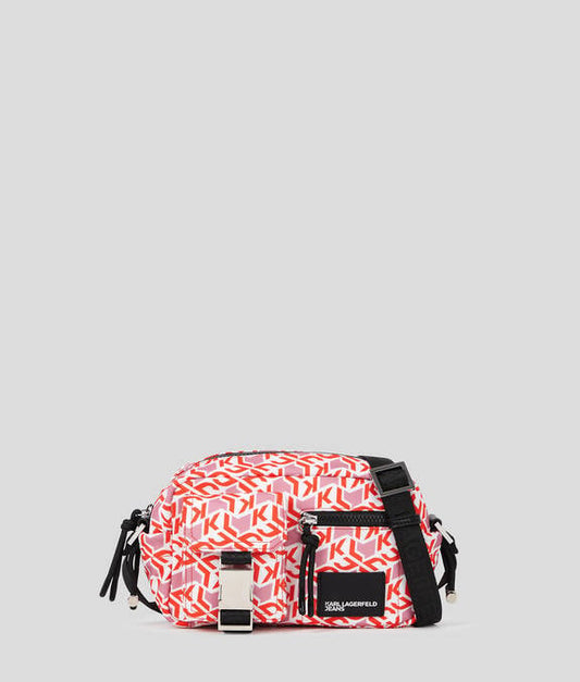 KARL LAGERFELD Borsa a spalla street nylon stampa monogram