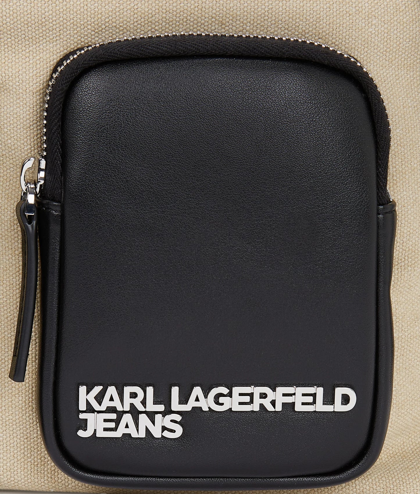 KARL LAGERFELD JEANS borsa a secchiello sacca a spalla in canvas utility