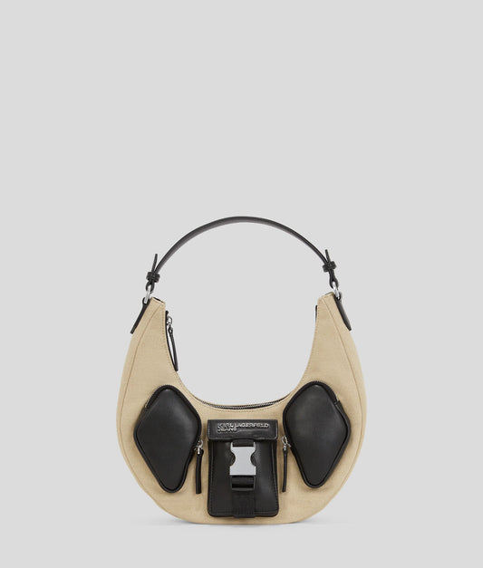 KARL LAGERFELD JEANS Borsa utility a spalla mezzaluna