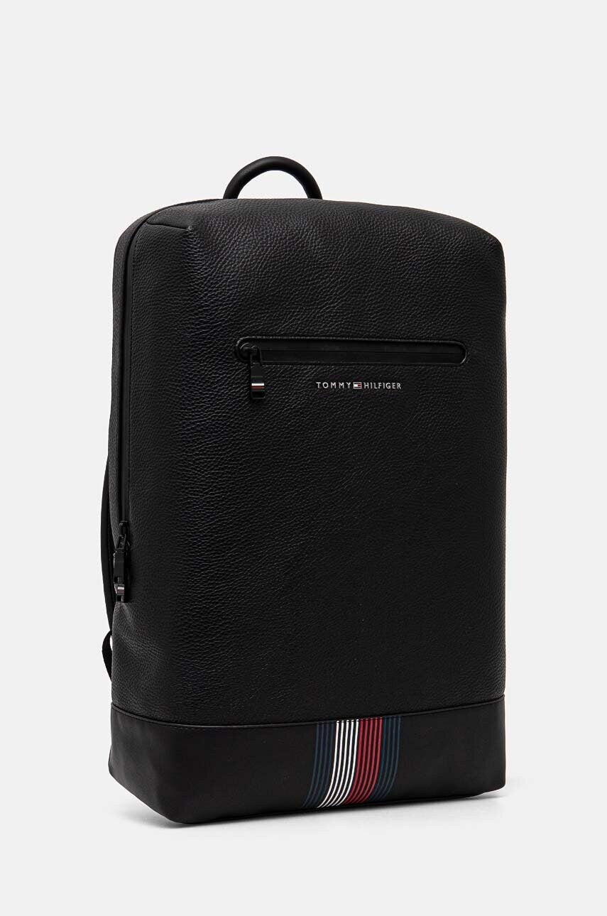 TOMMY HILFIGER Zaino da uomo squadrato Metal Logo Laptop Sleeve Backpack