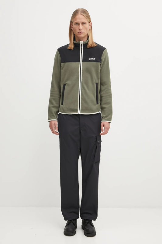 NAPAPIJRI Felpa con zip in pile e contrasti di colore sul petto T-DERGANA FZ