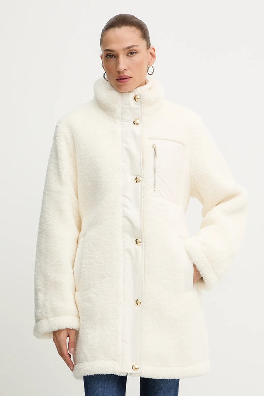 LIU JO Giubbotto reversibile in orsetto bianco o nero