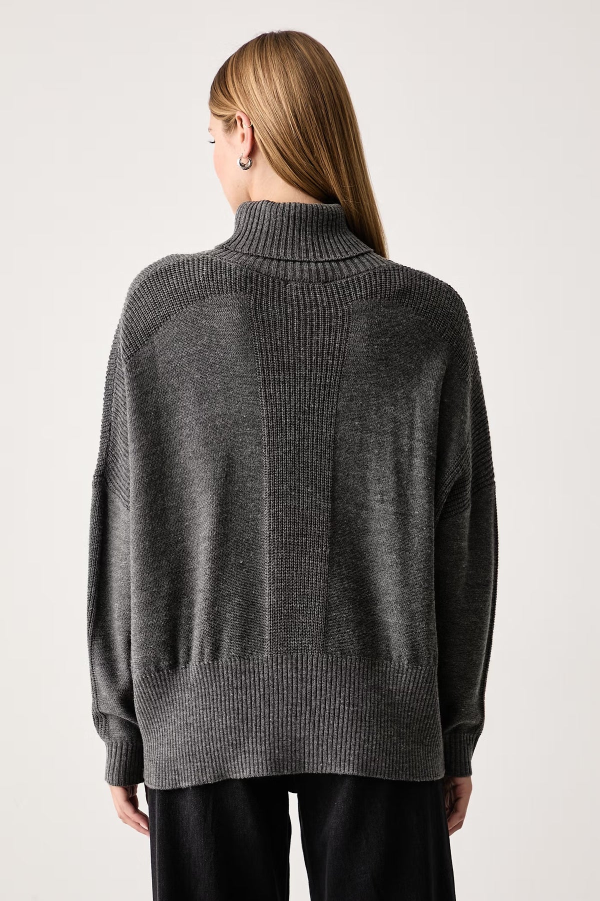 LIU JO Maglia dolcevita in misto lana con bottoni