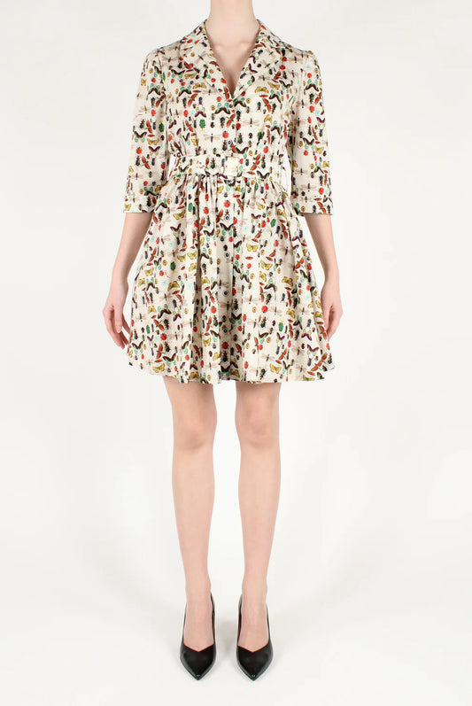 IL THE' DELLE 5 abito in stampa con maniche