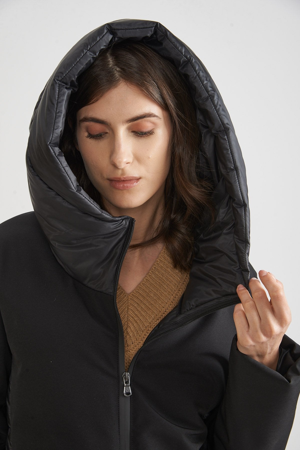 CANADIAN Giubbotto donna bitessuto con cappuccio LYTTON COAT 2