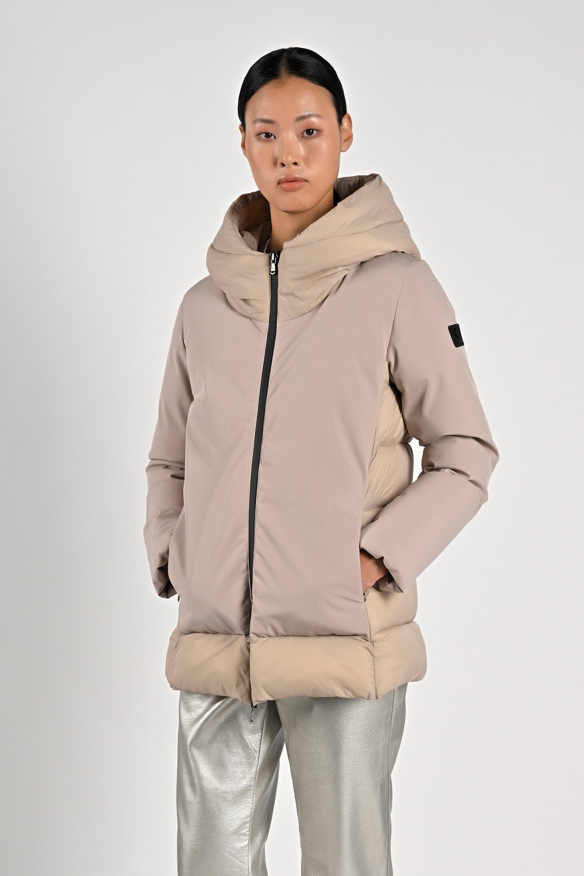 CANADIAN Giubbotto donna bitessuto con cappuccio LYTTON COAT 2