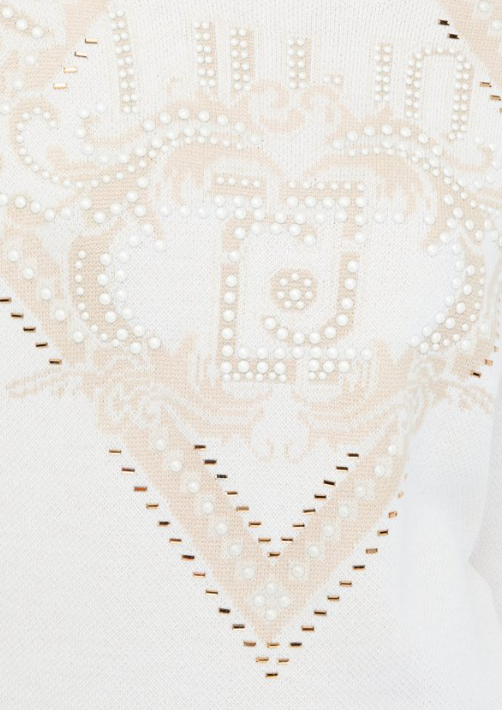 LIU JO Abito in maglia collo alto fantasia jacquard
