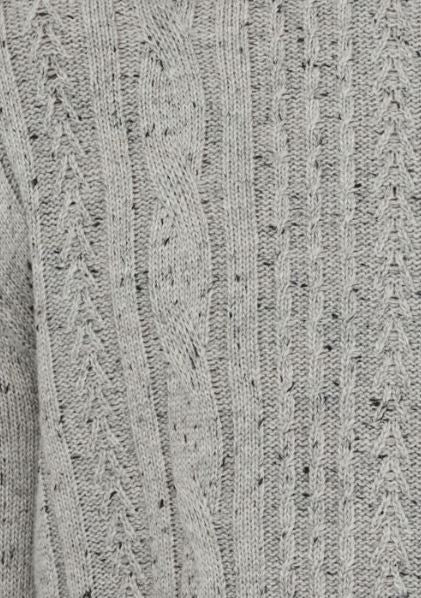 LIU JO Cardigan a trecce con bottoni verde bottiglia collo sciallato