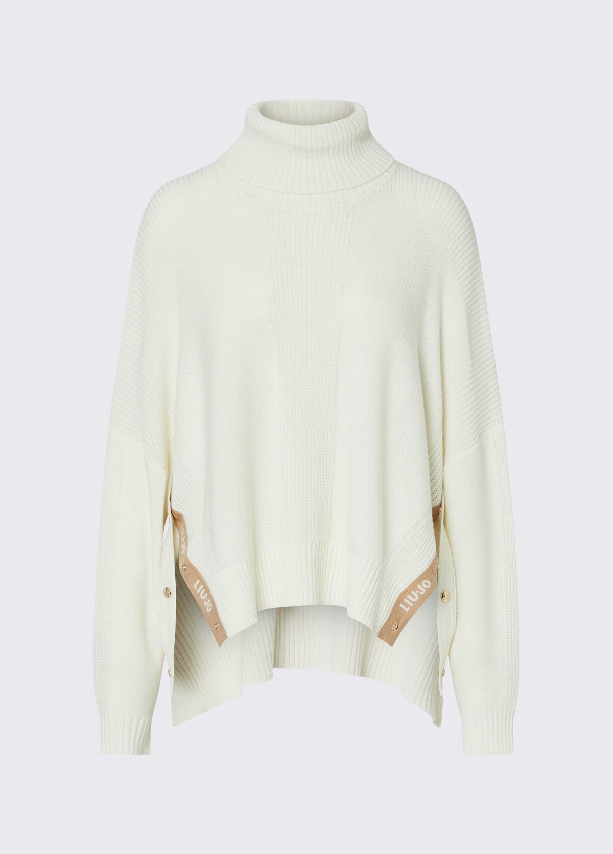 LIU JO Maglia dolcevita in misto lana con bottoni