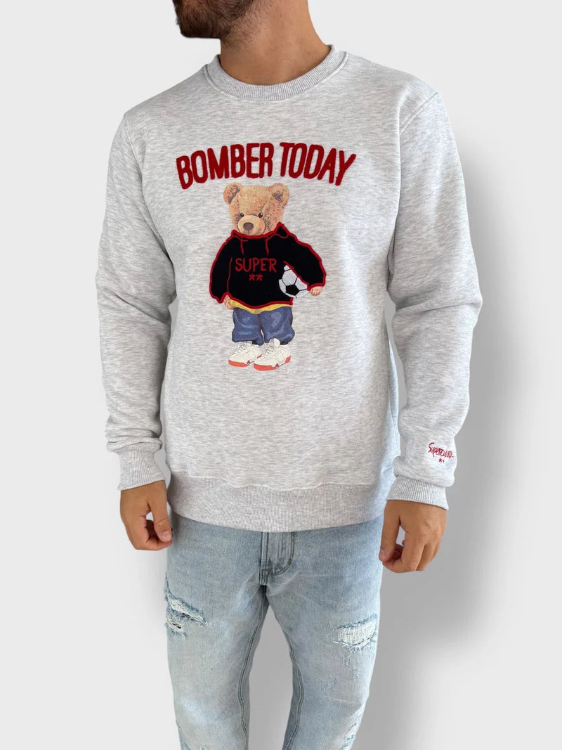 SUPERCULTURE Felpa orsetto super bomber today