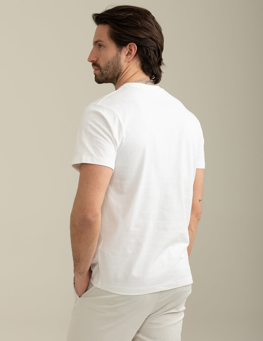 FRED MELLO T-shirt girocollo con stampa frontale motorcycle