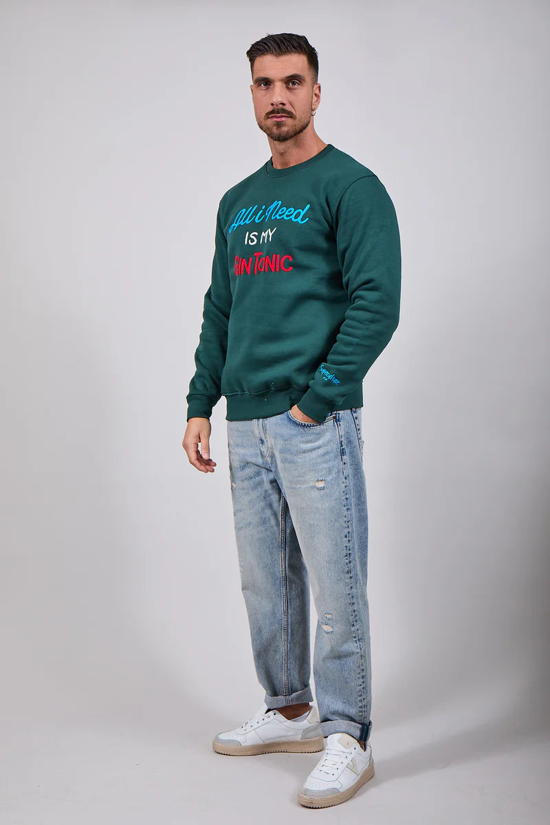 SUPERCULTURE Felpa all I need is my gin tonic