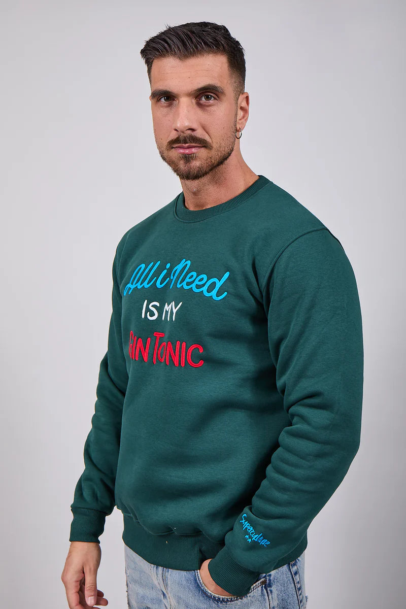 SUPERCULTURE Felpa all I need is my gin tonic