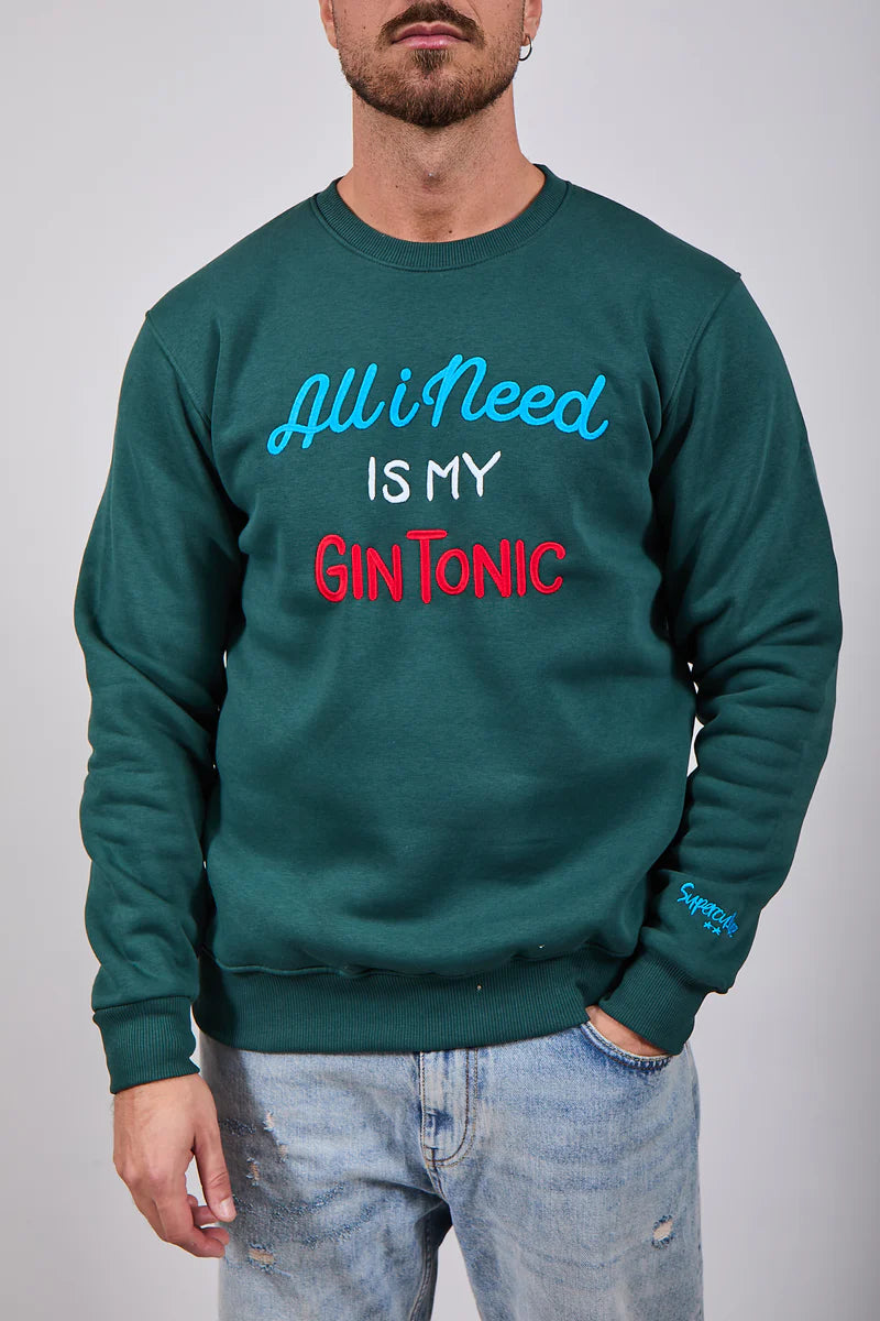 SUPERCULTURE Felpa all I need is my gin tonic