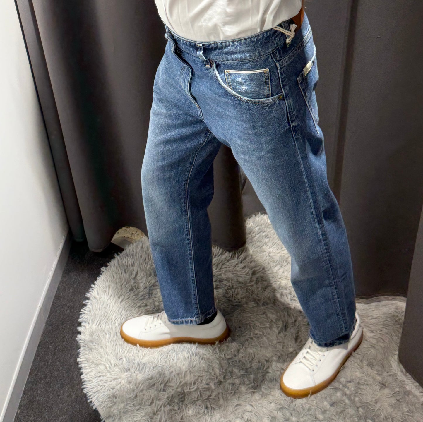 TELERIA ZED Jeans gamba dritta lavaggio medio used