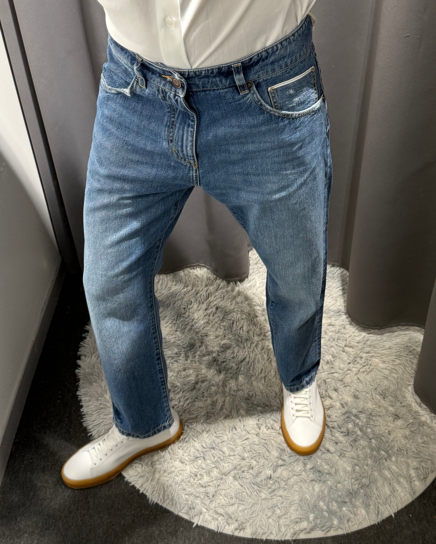 TELERIA ZED Jeans gamba dritta lavaggio medio used