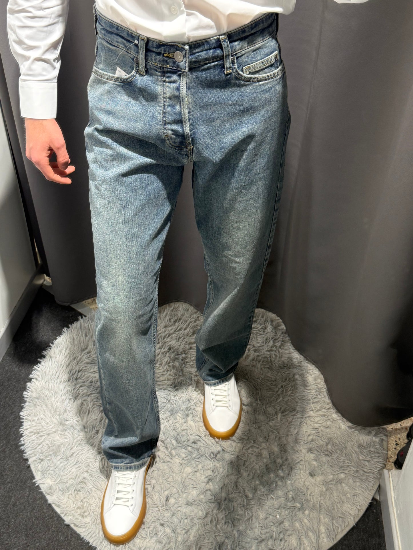 LIU JO Jeans gamba dritta REY lavaggio medio e bleached