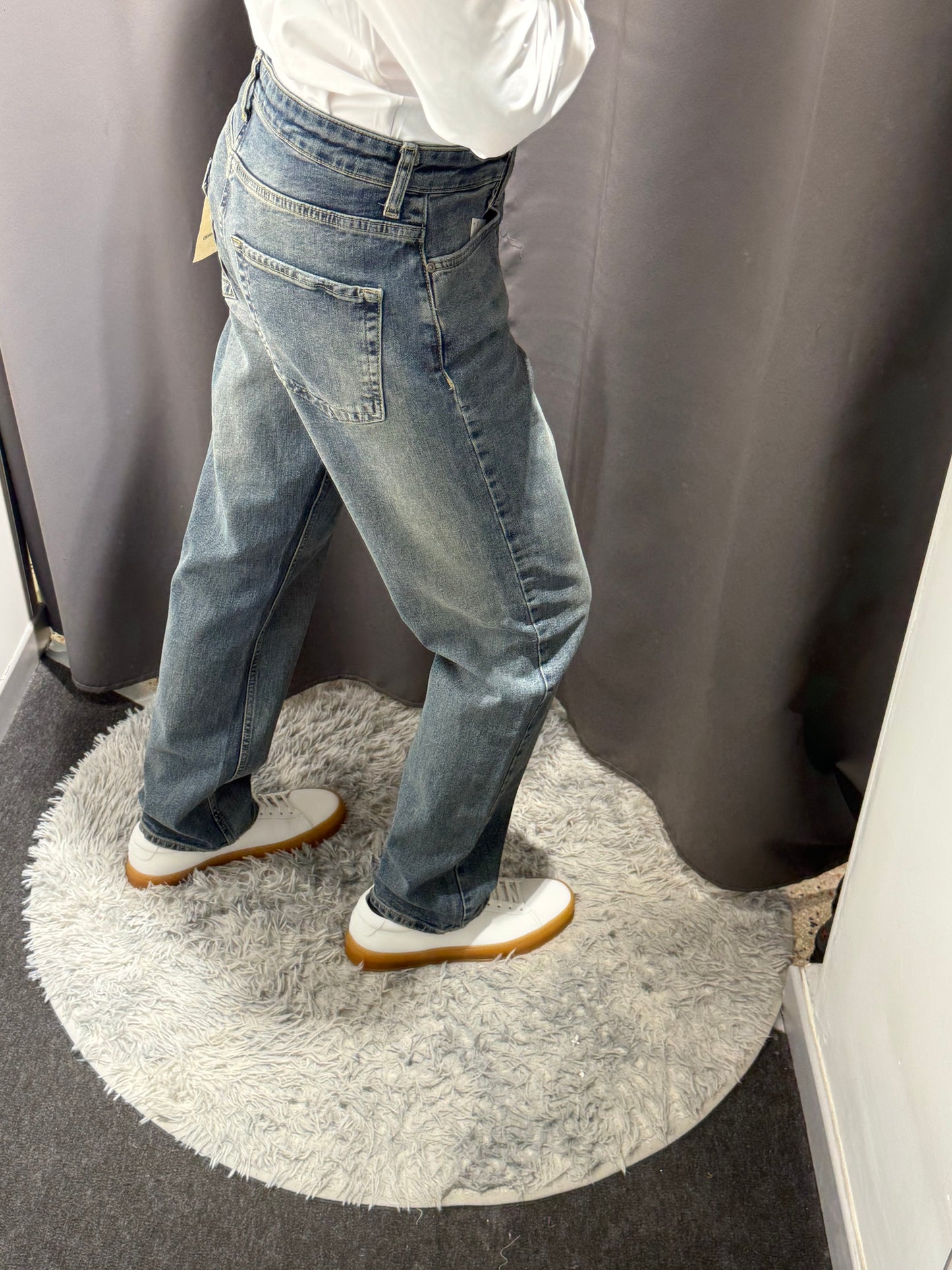 LIU JO Jeans gamba dritta REY lavaggio medio e bleached