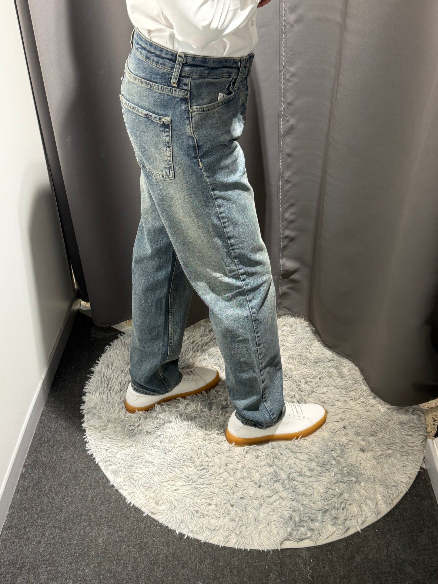 LIU JO Jeans gamba dritta REY lavaggio medio e bleached