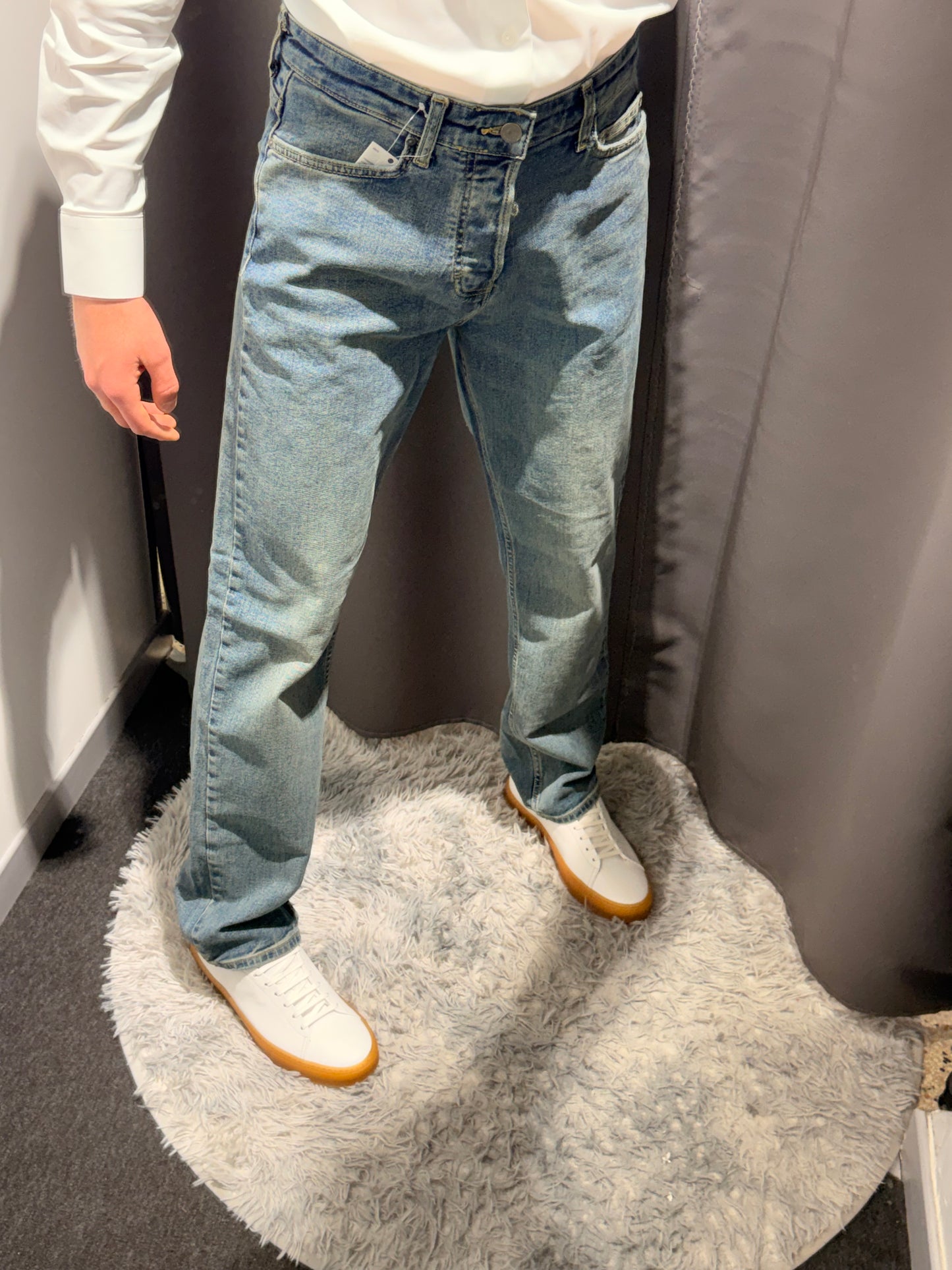 LIU JO Jeans gamba dritta REY lavaggio medio e bleached