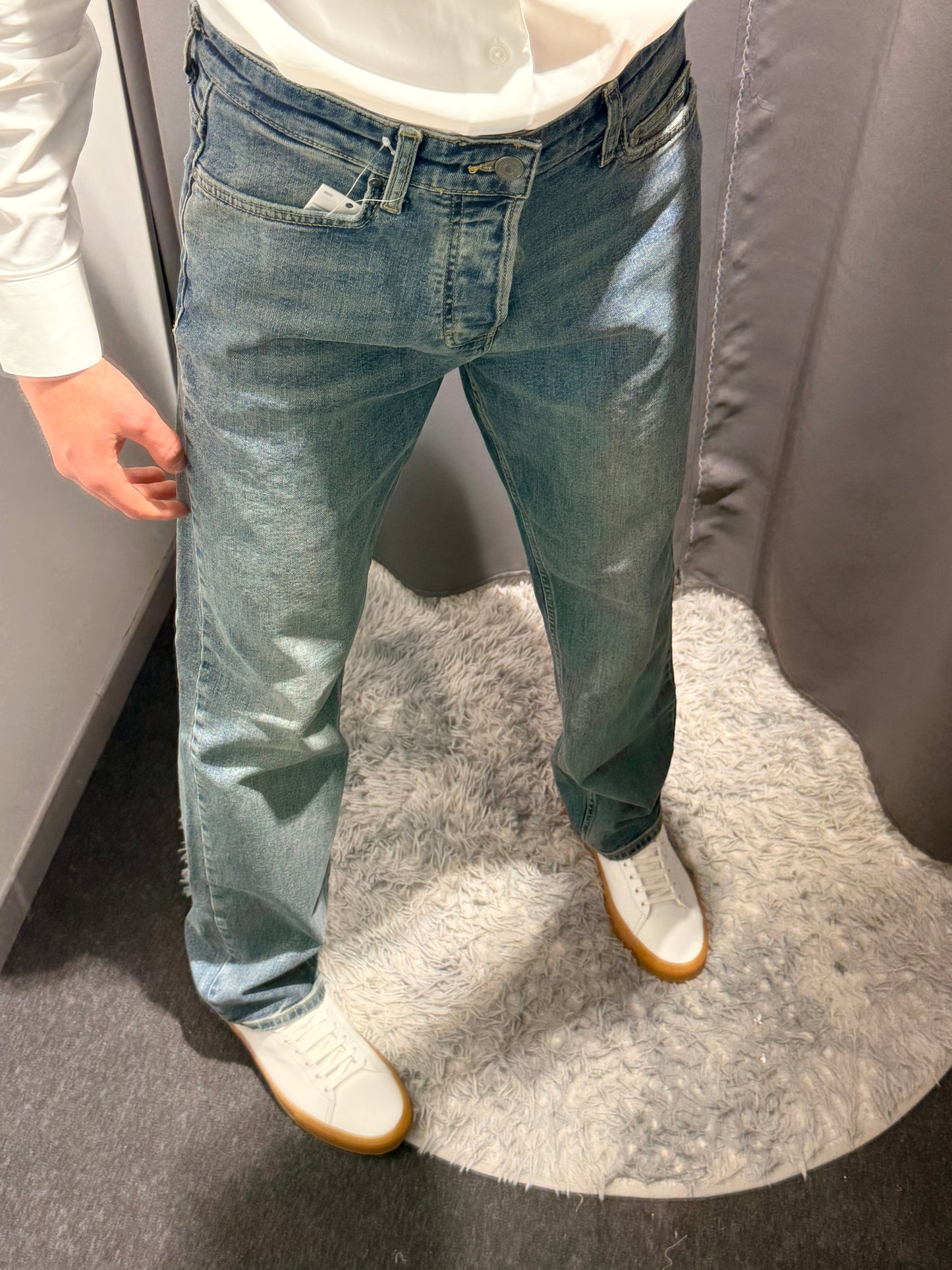 LIU JO Jeans gamba dritta REY lavaggio medio e bleached