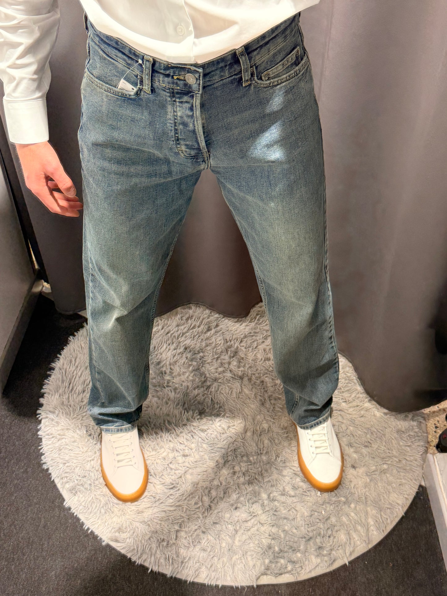 LIU JO Jeans gamba dritta REY lavaggio medio e bleached