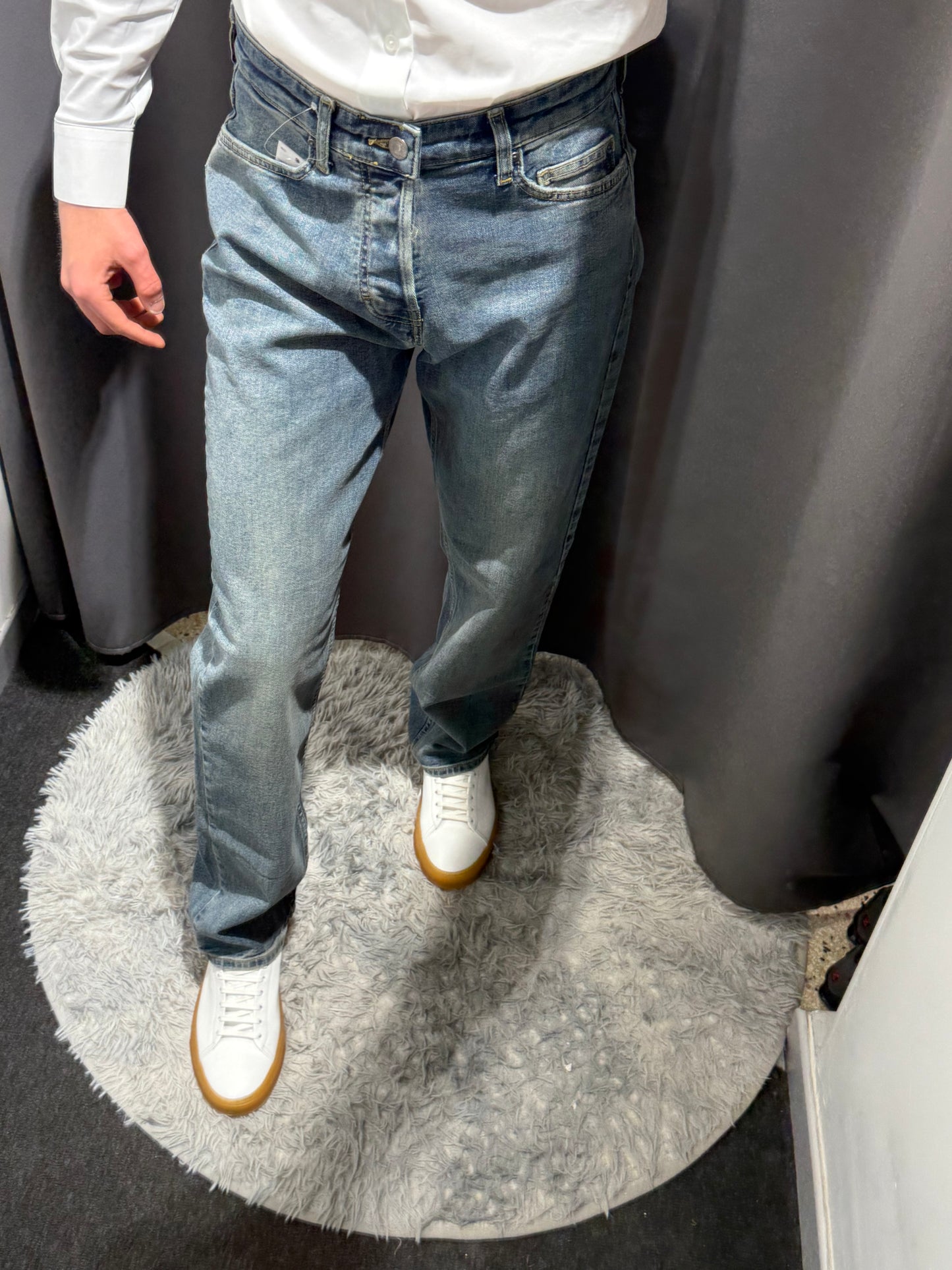 LIU JO Jeans gamba dritta REY lavaggio medio e bleached