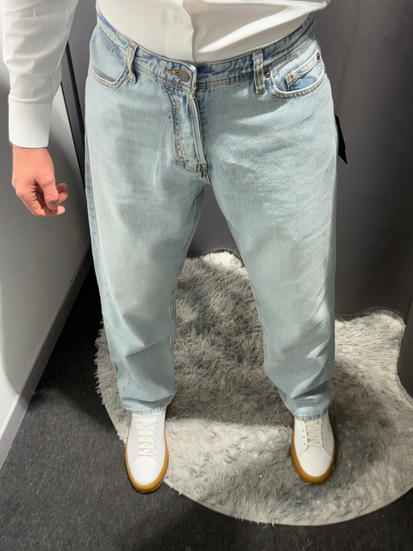 LIU JO Jeans gamba dritta REY lavaggio medio e bleached