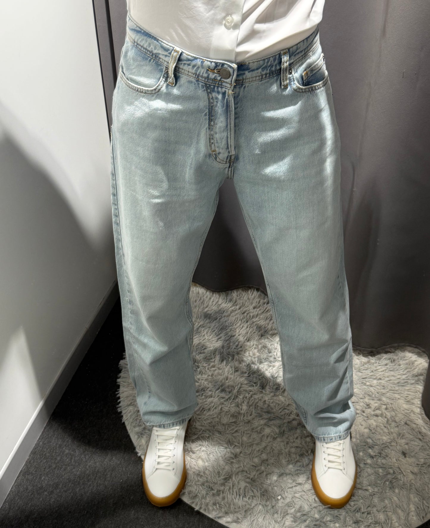 LIU JO Jeans gamba dritta REY lavaggio medio e bleached