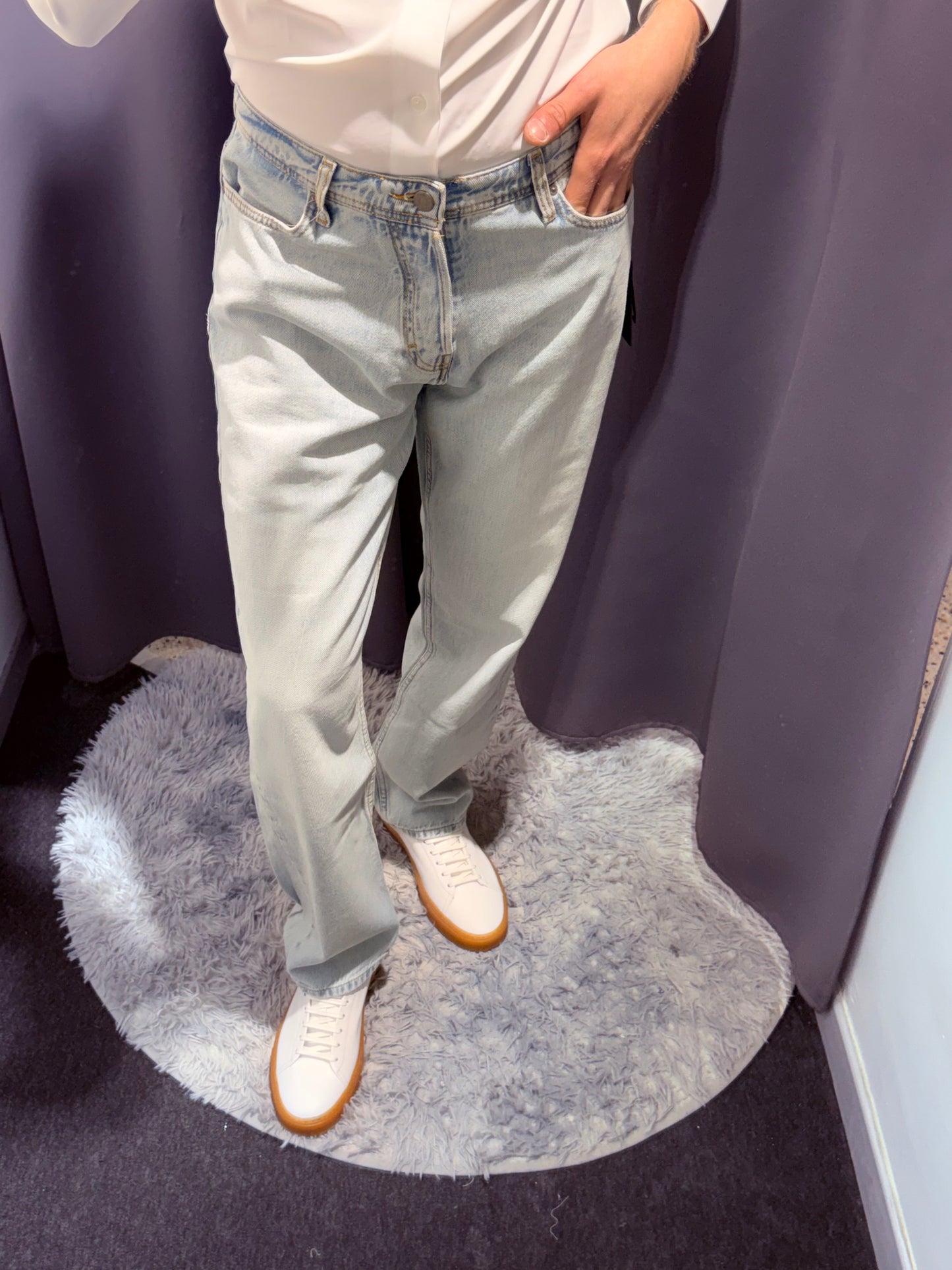 LIU JO Jeans gamba dritta REY lavaggio medio e bleached