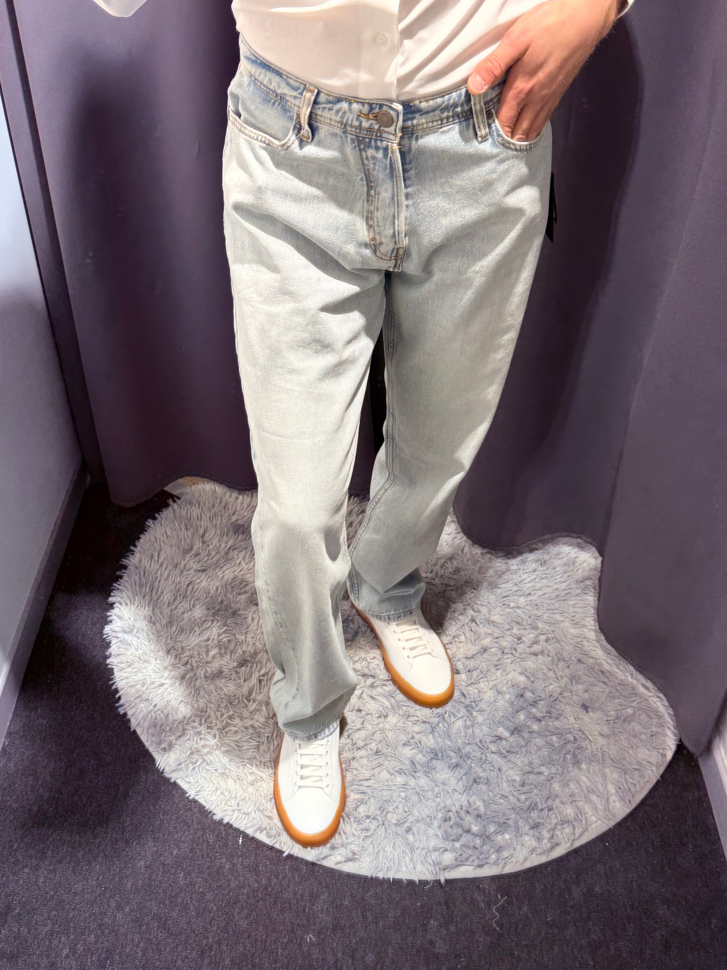 LIU JO Jeans gamba dritta REY lavaggio medio e bleached