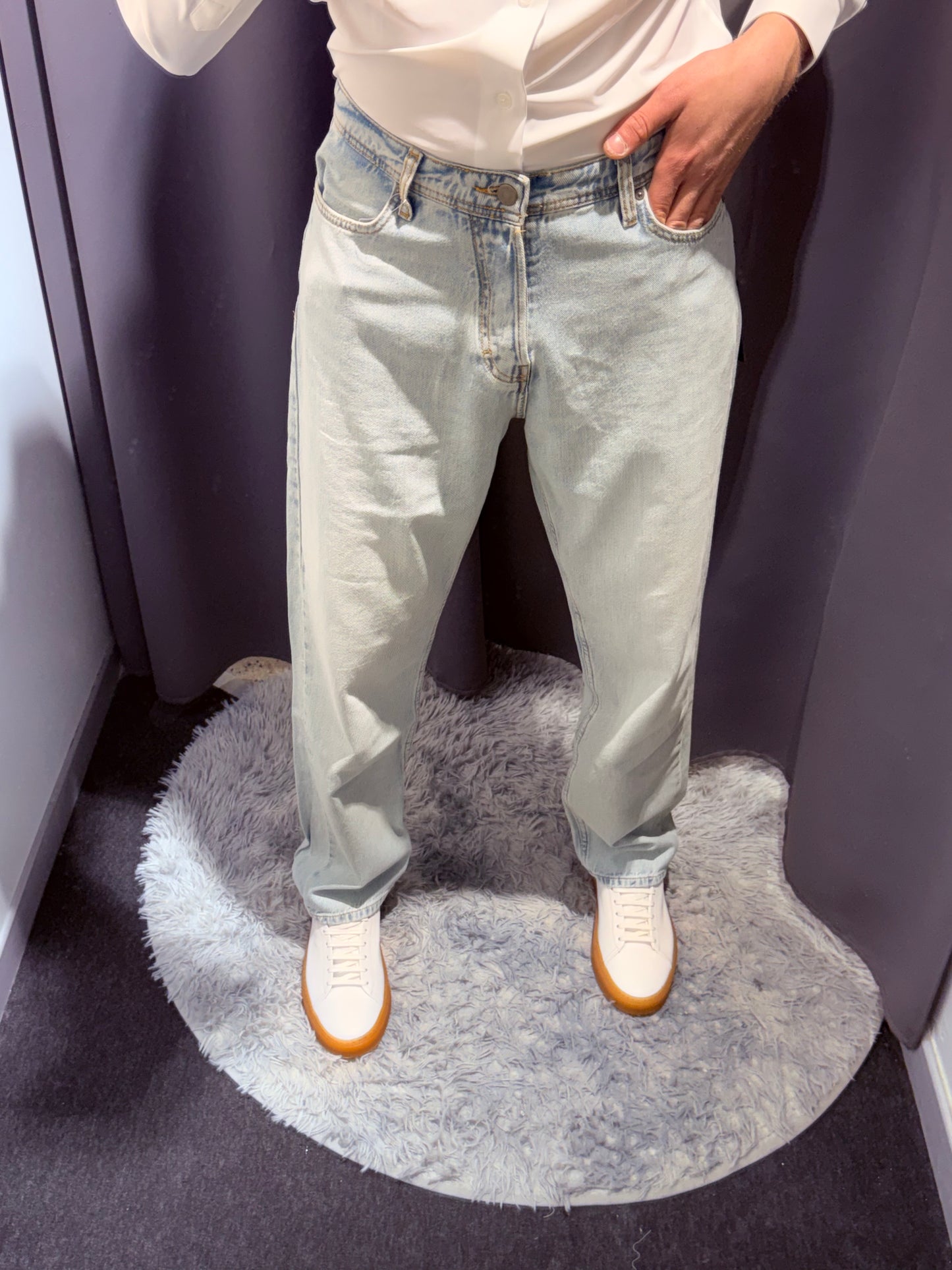 LIU JO Jeans gamba dritta REY lavaggio medio e bleached