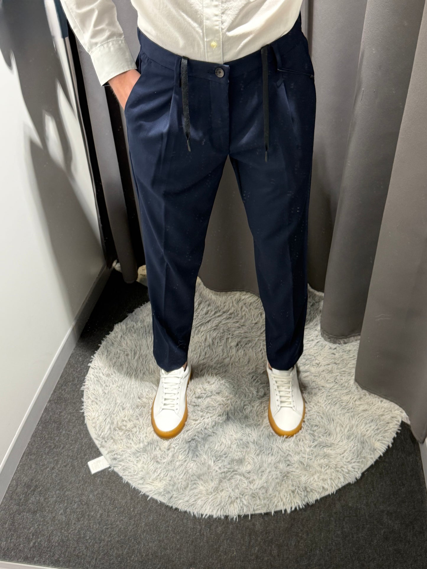 MARKUP Pantalaccio blu con pinces