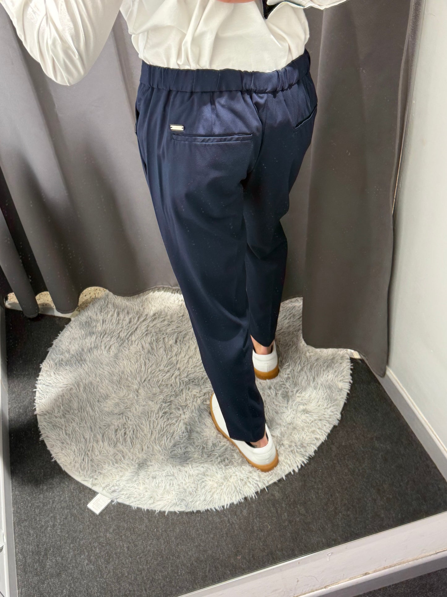 MARKUP Pantalaccio blu con pinces