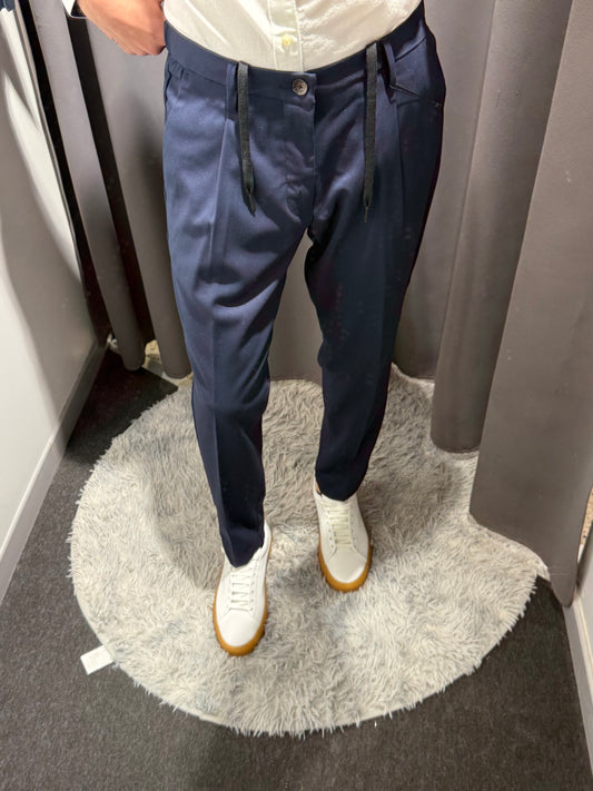 MARKUP Pantalaccio blu con pinces