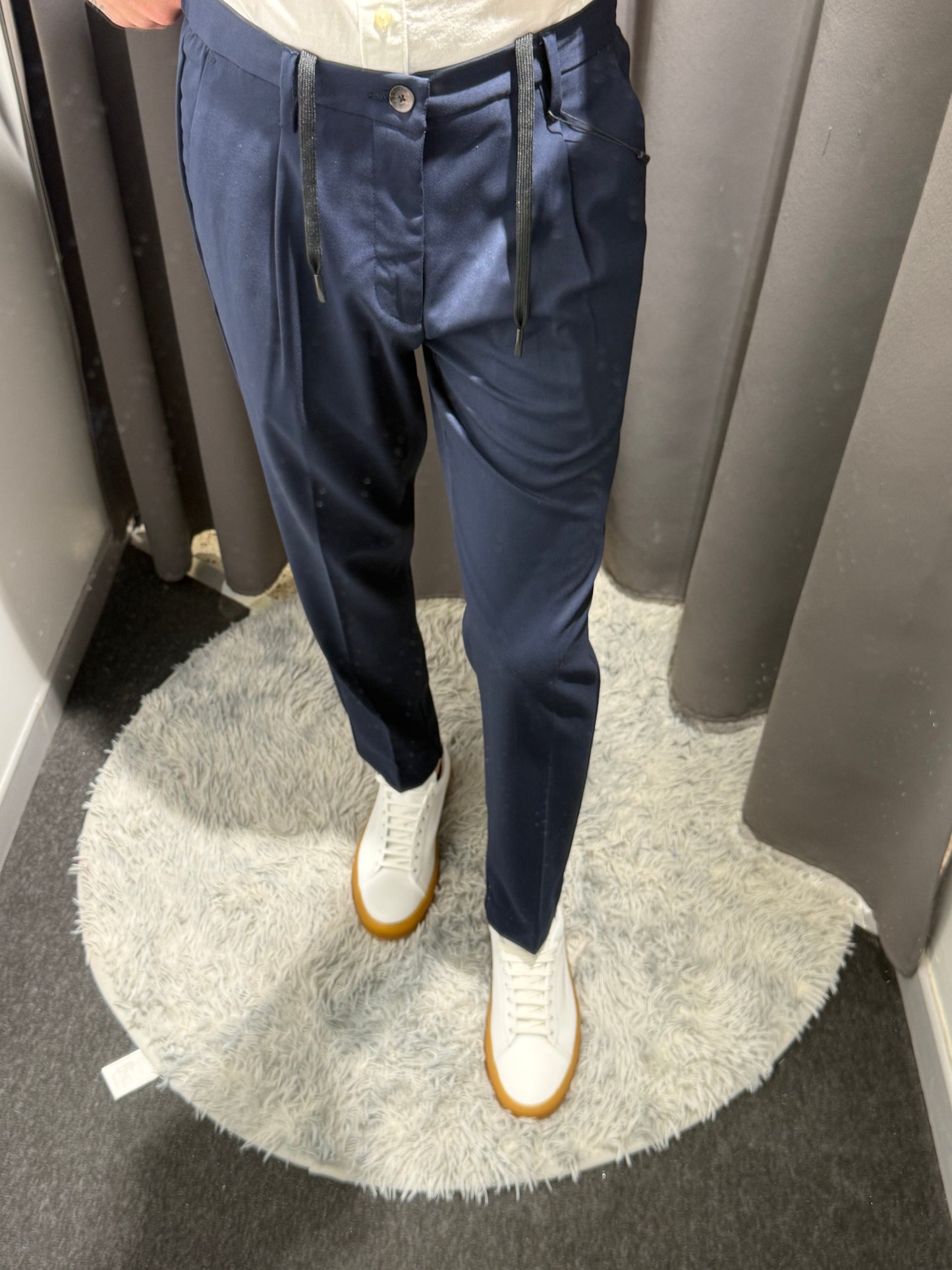 MARKUP Pantalaccio blu con pinces
