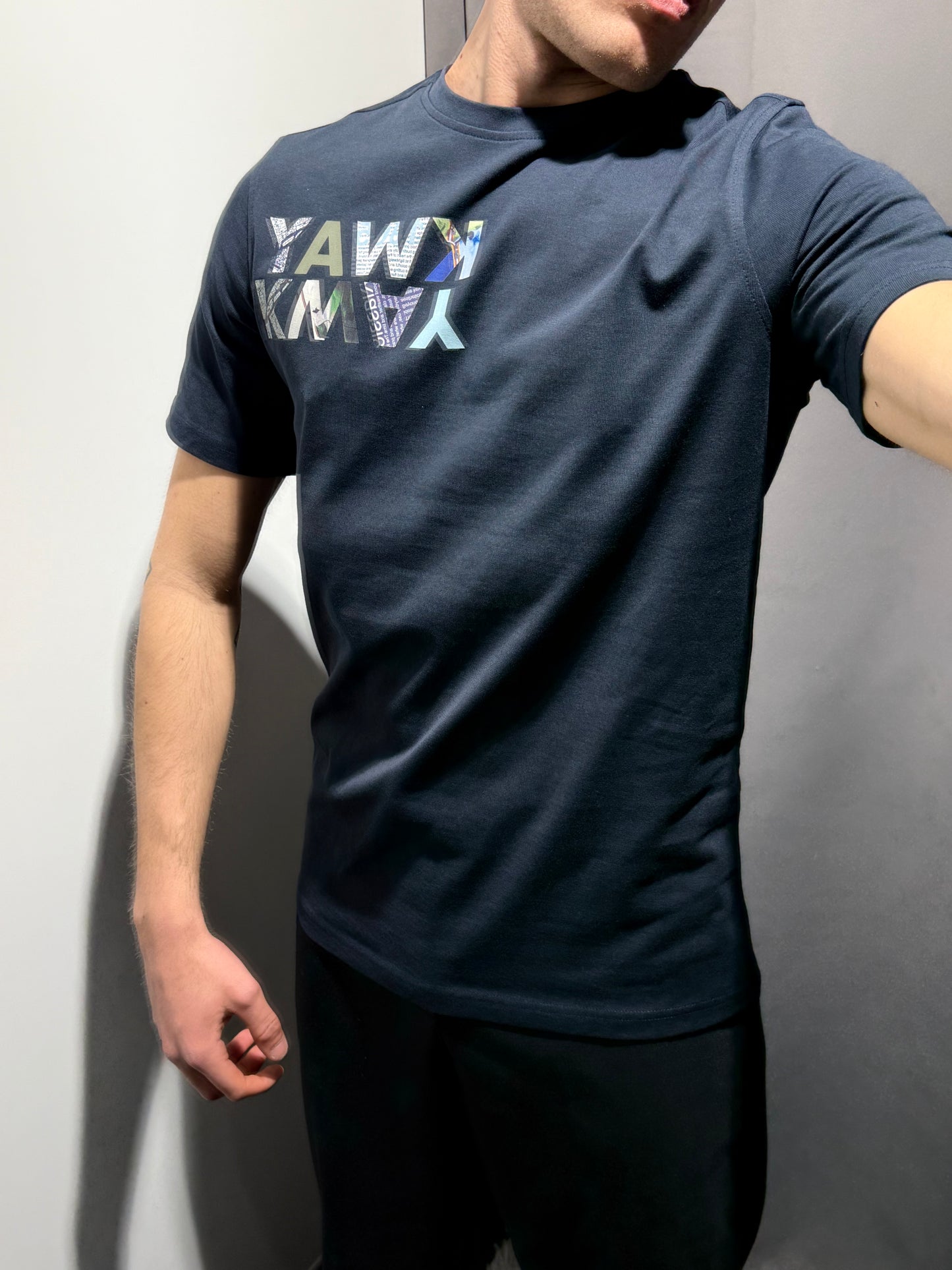 K-WAY T-Shirt girocollo uomo stampa ODOM JERSEY KWAY LETTERING