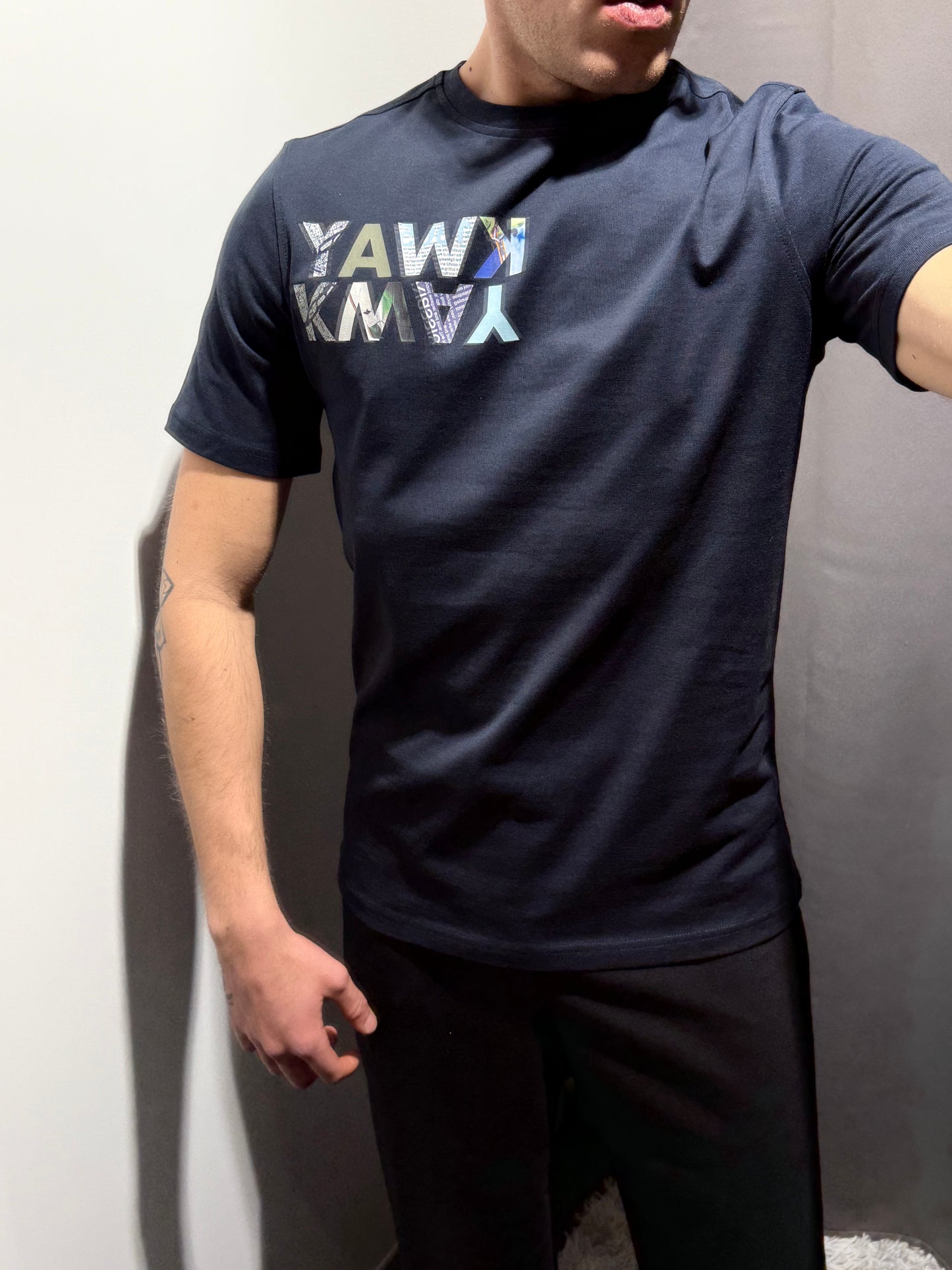K-WAY T-Shirt girocollo uomo stampa ODOM JERSEY KWAY LETTERING