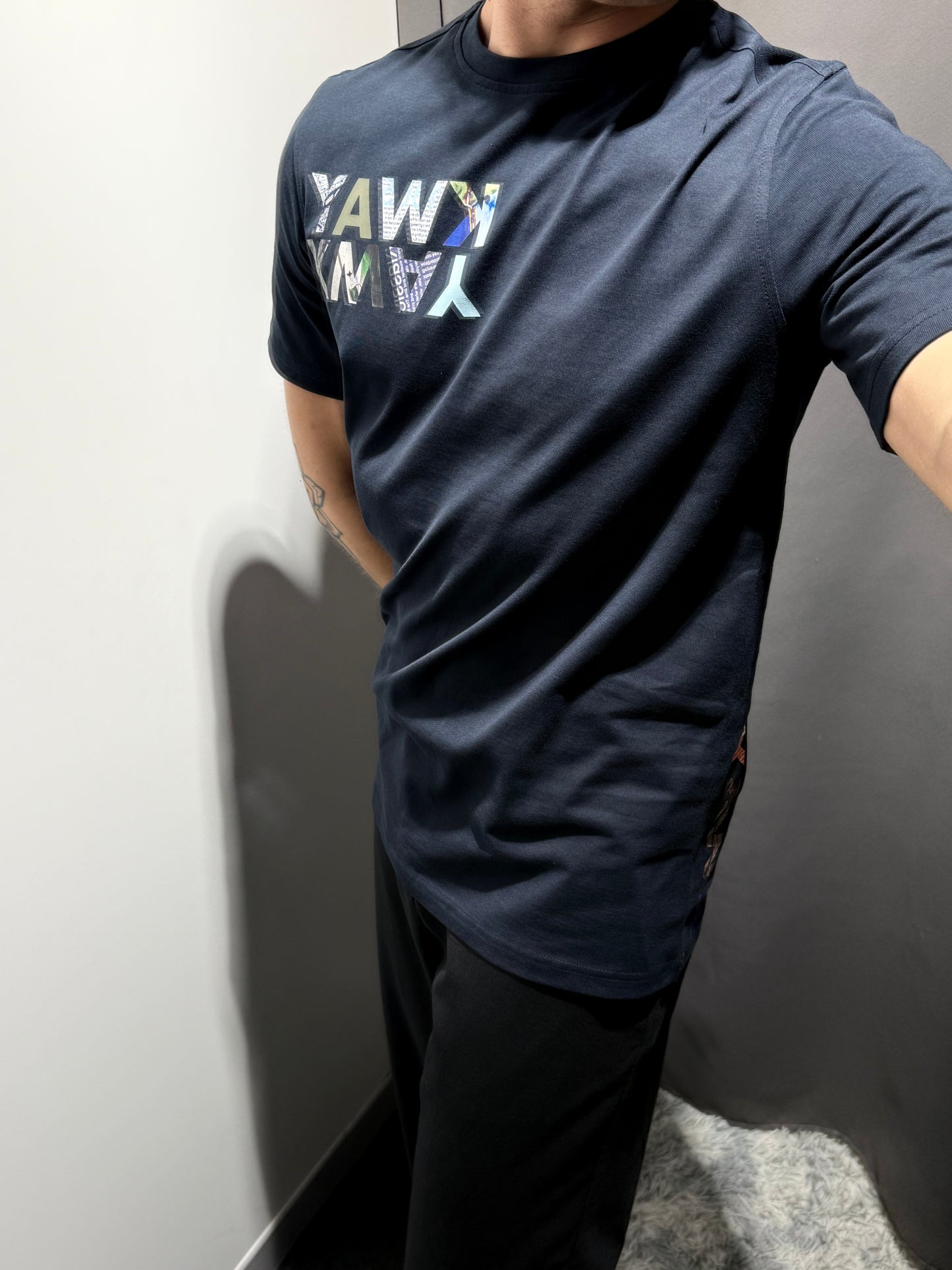 K-WAY T-Shirt girocollo uomo stampa ODOM JERSEY KWAY LETTERING