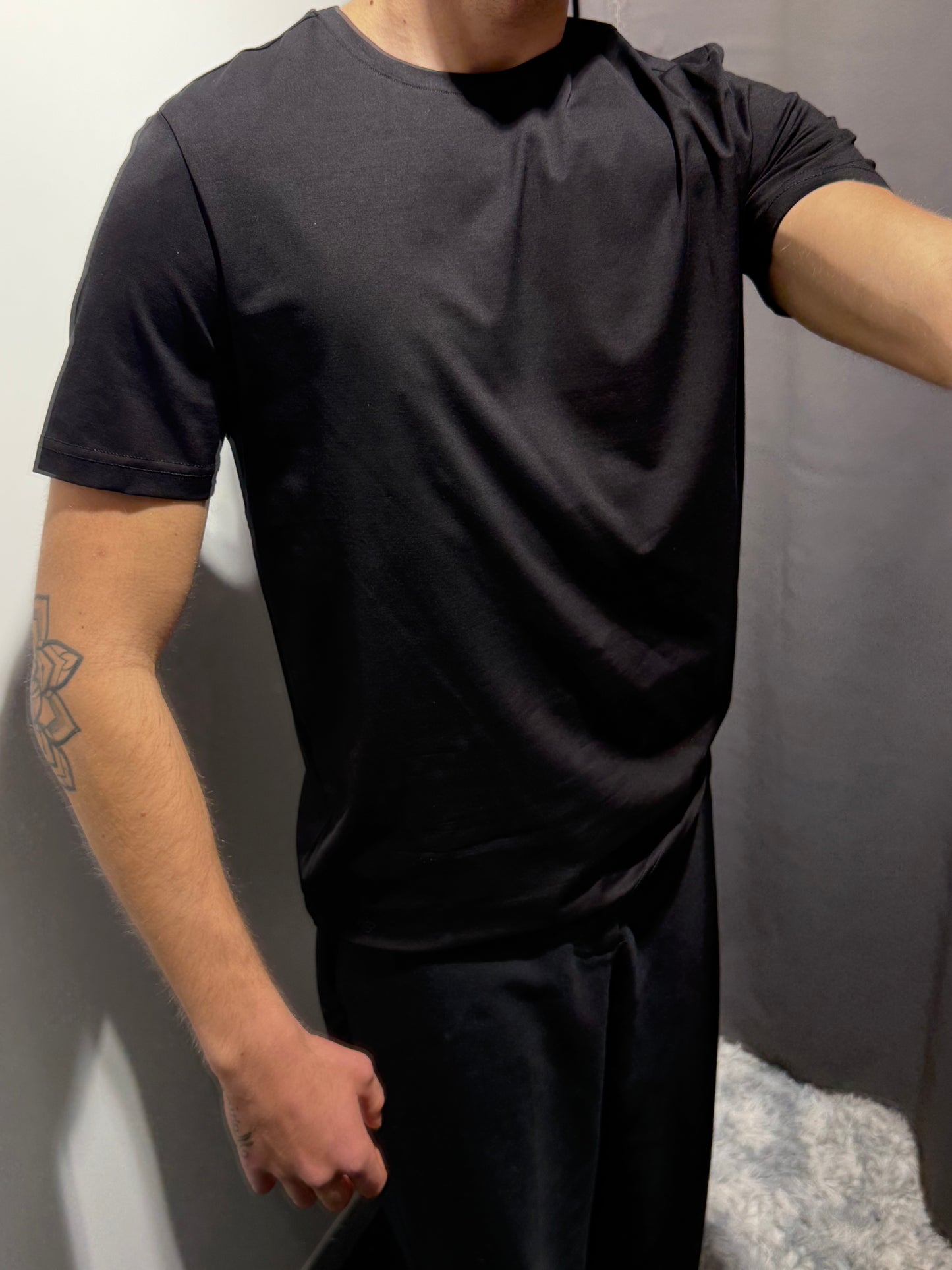 MARKUP T-shirt girocollo uomo basic cotone mercerizzato