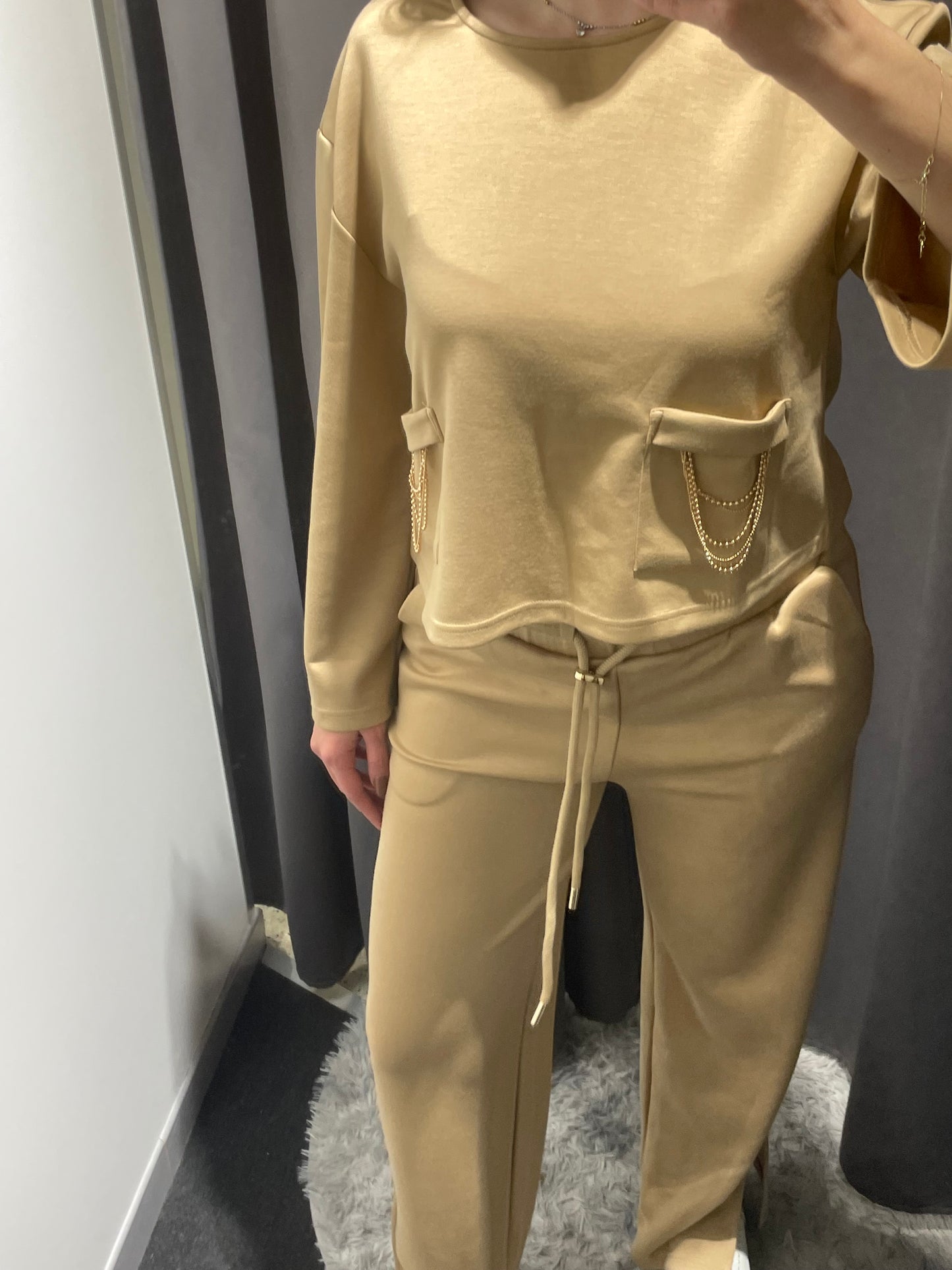 MARKUP Pantaloni in tessuto tecnico interlock