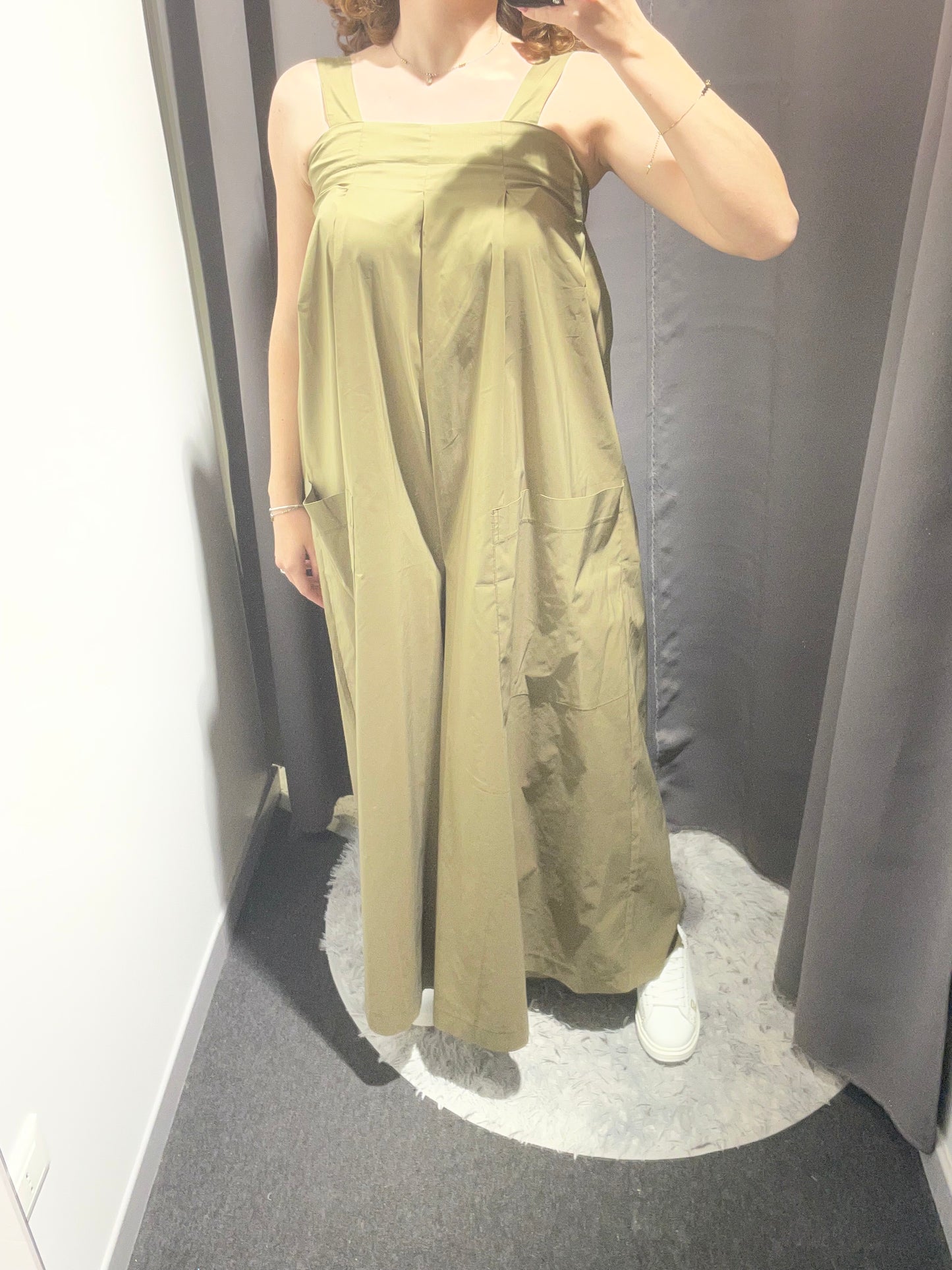 MARKUP Tuta in popeline di cotone con pantaloni ampi