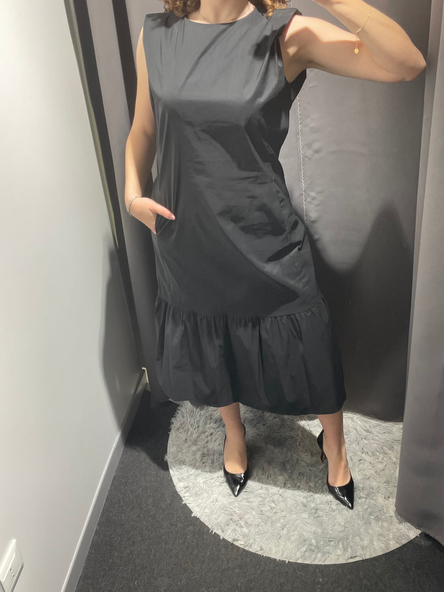 MARKUP Abito lungo in popeline di cotone