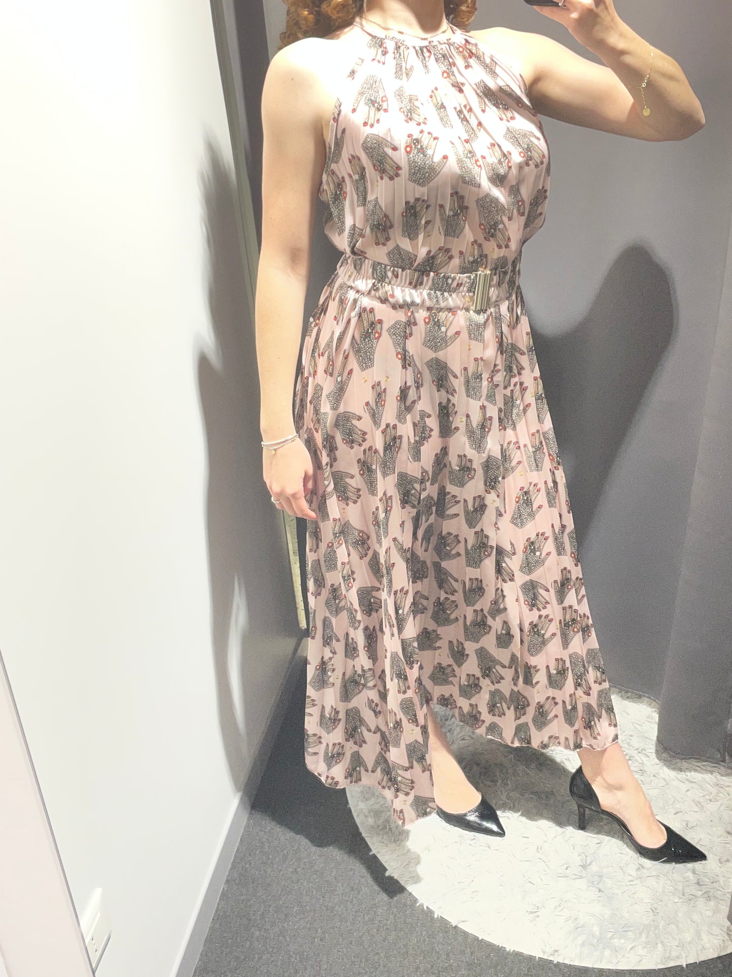 IL THE DELLE 5 Maxiabito in stampa mani plissè con cintura a molla SUNBORN